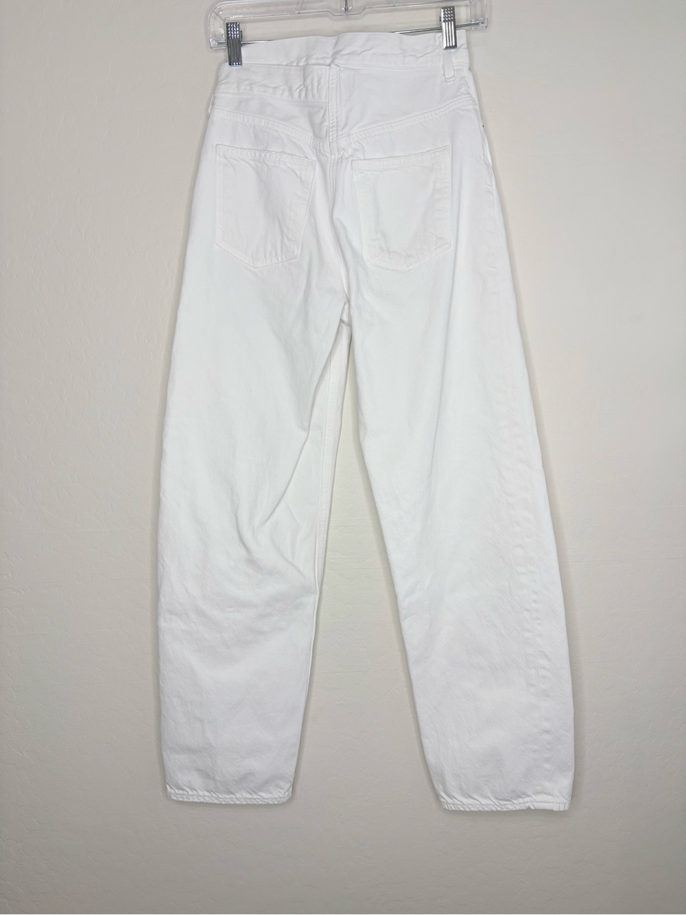 Agolde Broken Waistband Jeans White High Rise Organic Cotton Size 24 - Picture 7 of 14